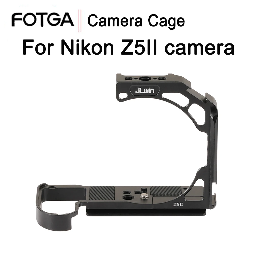 

FOTGA Z5II Camera Cage For Nikon Z5 II Camera Side Handle Top Hand Grip Quick Release Plate Cage Rig Kit Protective Video Frame