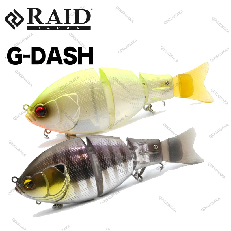 Original Japan RAID G DASH Hard Bait Compact Jointed Swimbait Lure