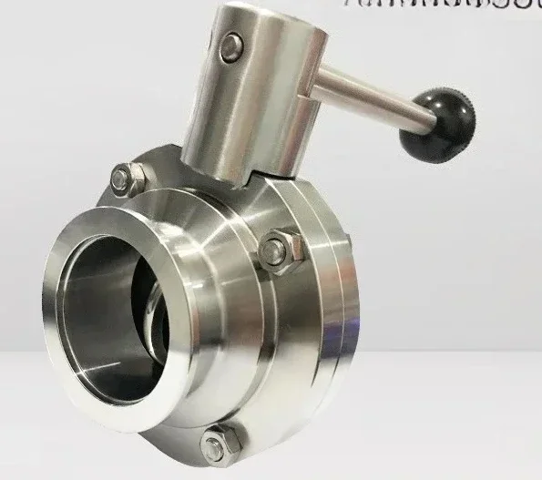 KF vacuum butterfly valve high temperature 304 quick loading butterfly valve KF 25 KF40 KF50