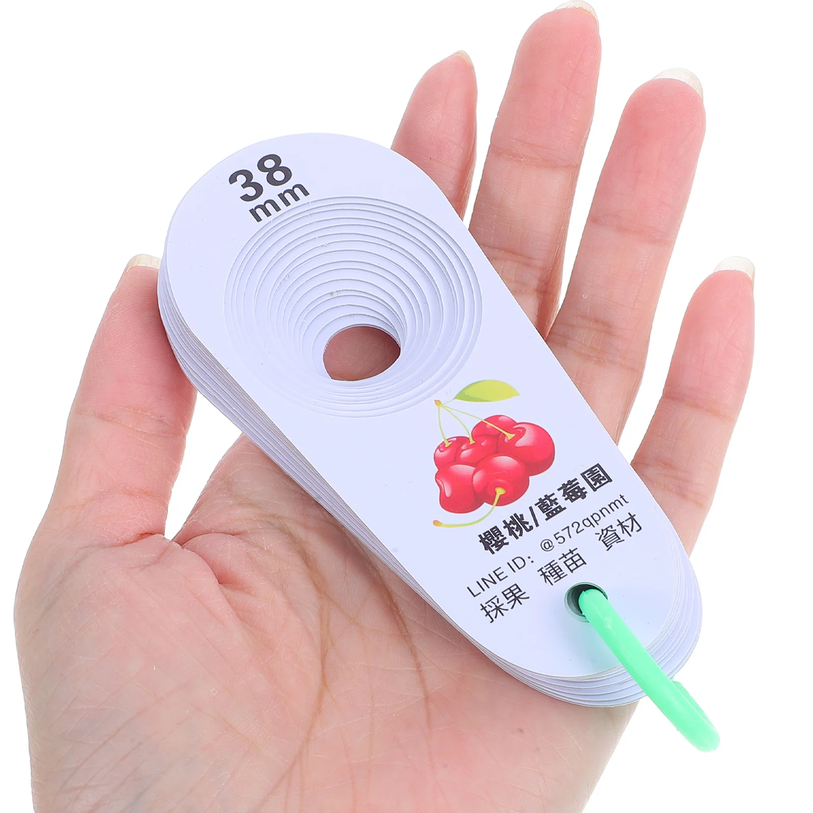 

Plastic Fruit Diameter Measuring Ruler 16 Hole Fruit Gauge Tool for Cherry Blueberry Size Measurement Measuring Gauge