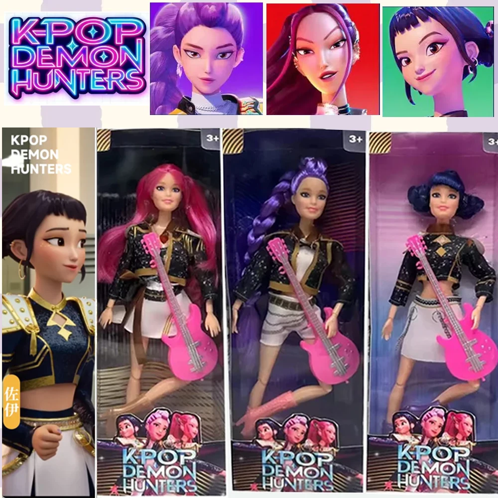 

Luxury K-Pop Demon Hunter Girl Group Music Figurine - Limited Rumi/Mira/Zoey Vinyl Collectible