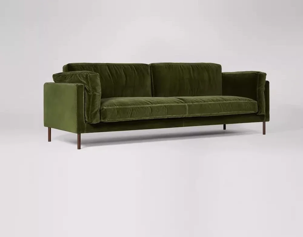 Fabric sofa, postmodern living room apartment hotel flannel sofa