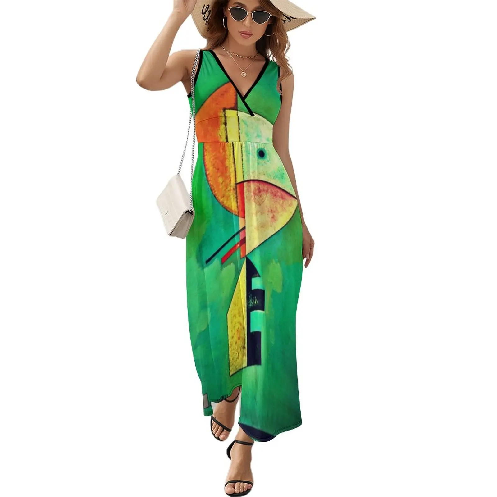 Upward by Vasily kandinsky | Kandinsky's Abstract Art Sleeveless Dress Women's summer dress summer dresses ladies 2023