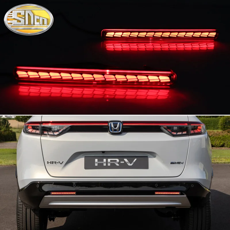 

LED Bumper Light For Honda HR-V HRV 2022 2023 3-in-1 Functions 12V Rear Fog Lamp Brake Light Dynamic Turn Signal Reflector