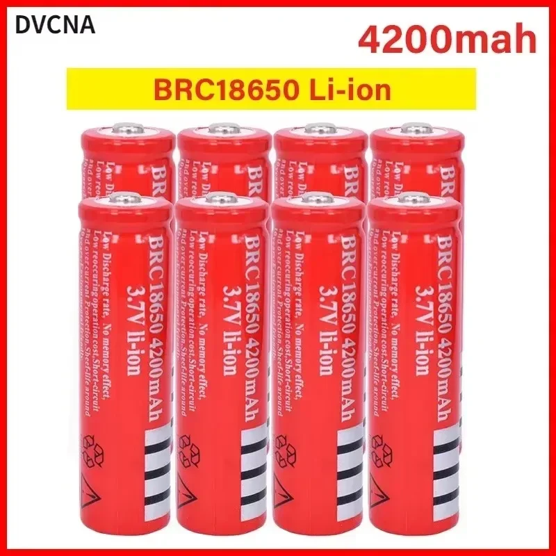 Brand new 100% original 3.7V 4200 mAh 18650 lithium rechargeable battery, widely used in toy cars, razors, game controllers, etc