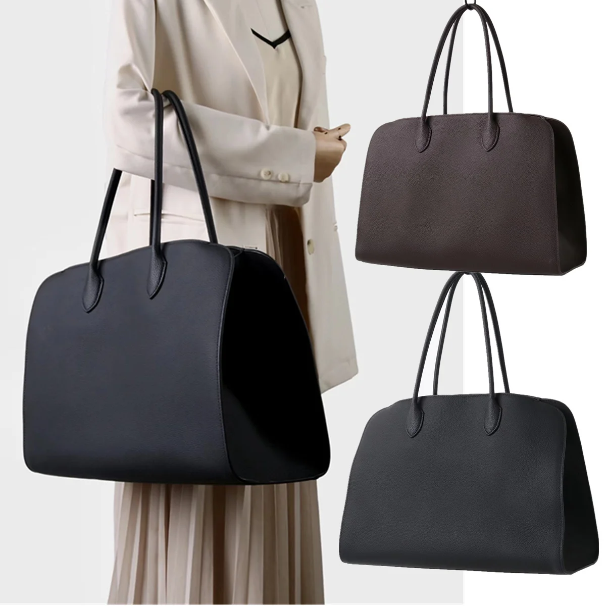 

Jenny & Dave, минималистичная повседневная сумка-тоут из матовой кожи в ленивом стиле, женская сумка через плечо, весенняя французская модная женская сумка