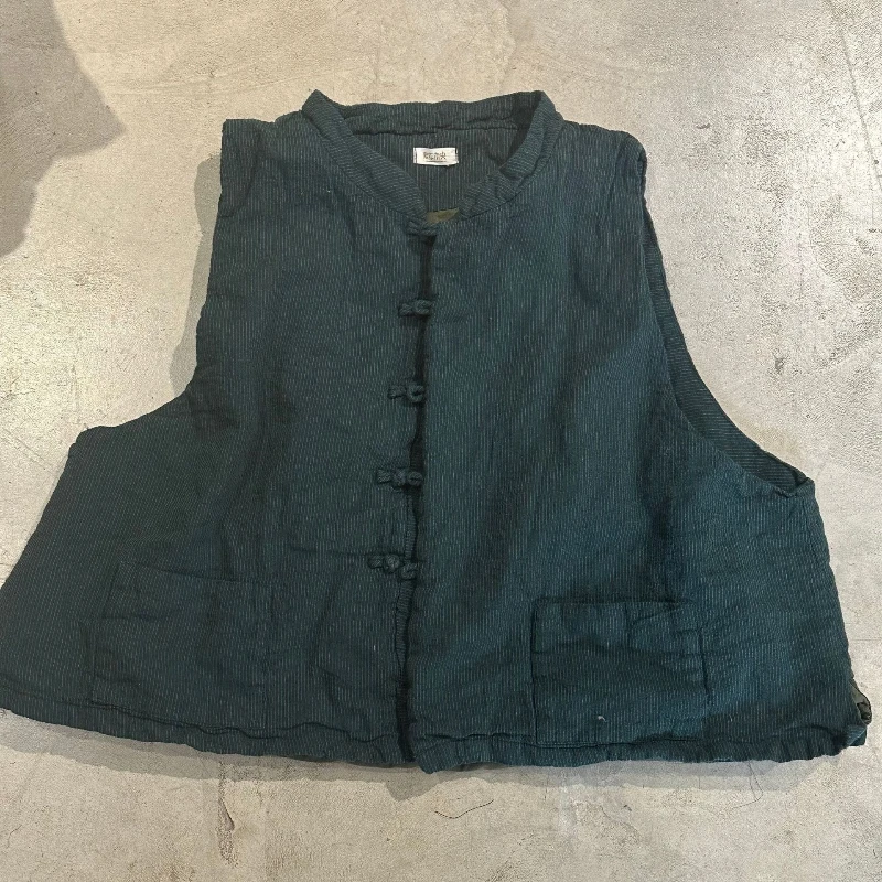 Chaleco de algodón sin mangas cálido de doble capa para mujer, chaleco acolchado de algodón Vintage 2025, prendas de vestir informales súper suaves que combinan con todo