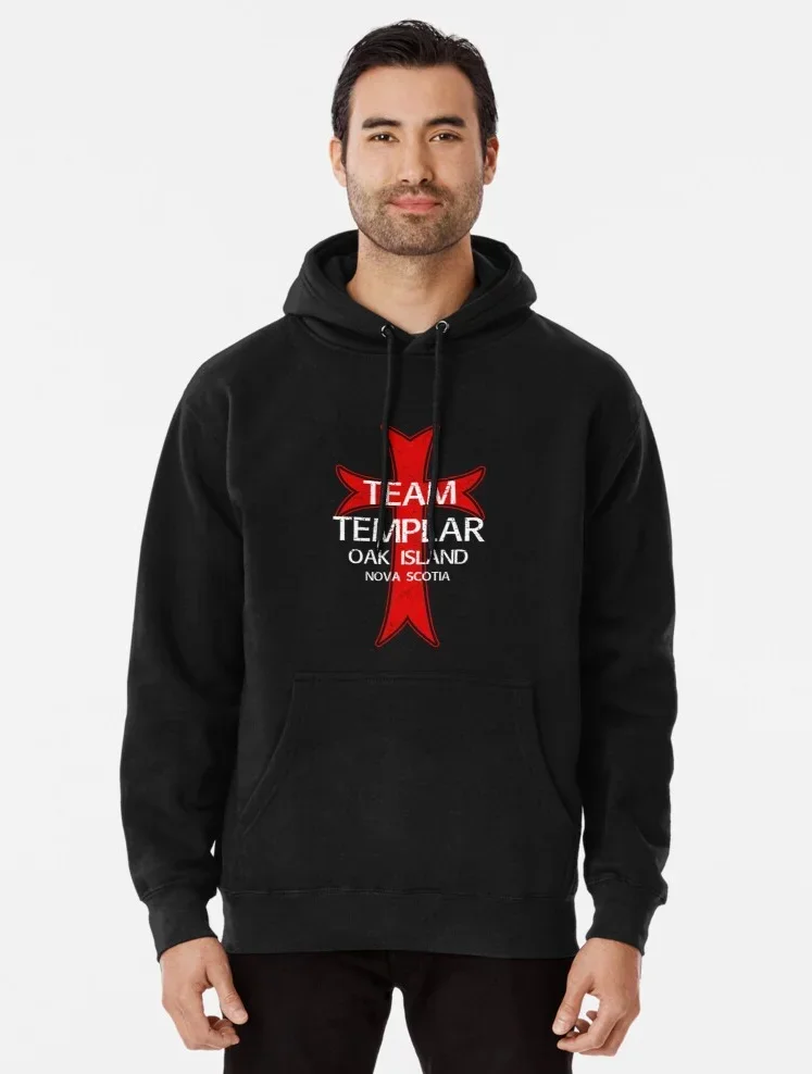 

Oak Island Nova Scotia Knights Templar Cross Pullover Hoodie Comfortable Cotton Casual Mens Sweatshirt Fashion Streetwear