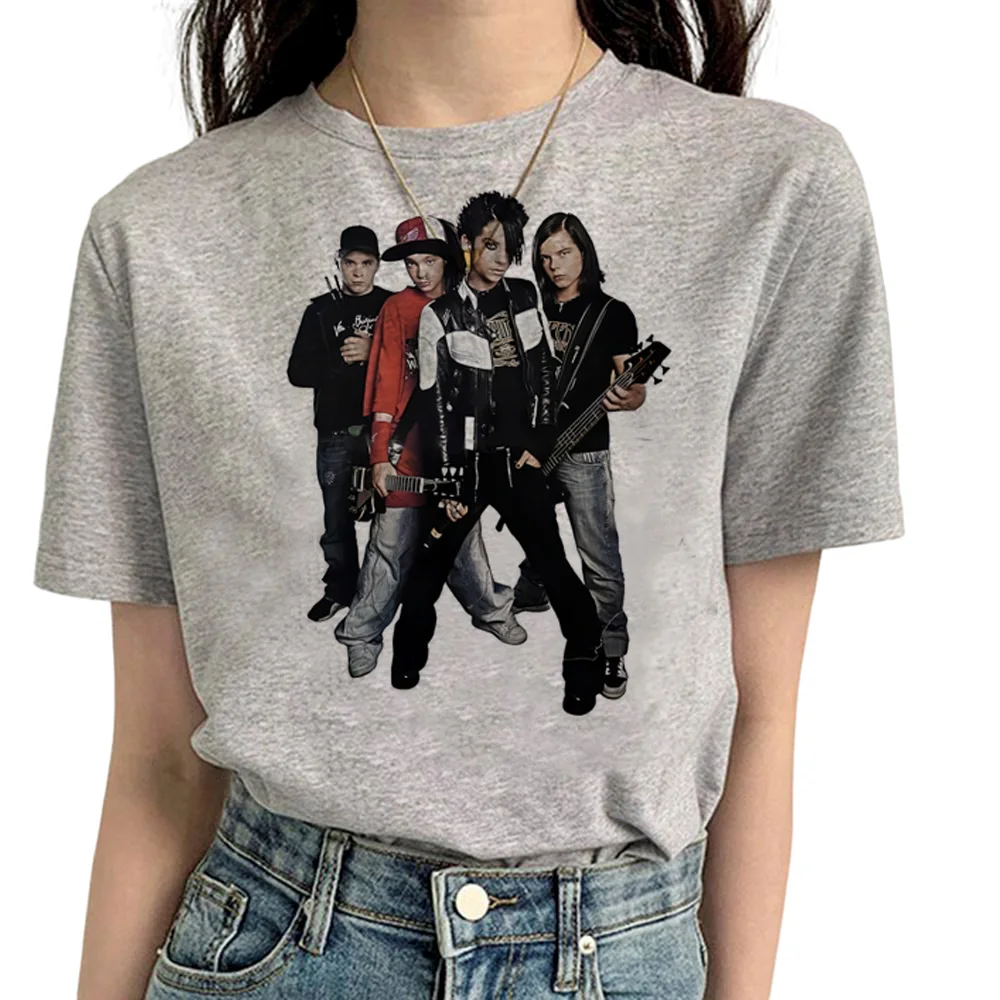 Tokio Hotel t-shirts women Y2K harajuku Japanese Tee girl y2k clothing