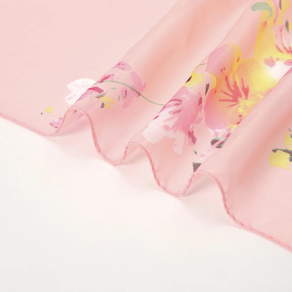 Floral Thin Scarf for Women, Fashion Trendy Hot Sale Print Scarf, Sweet Soft Elegant Shawl Simple Versatile