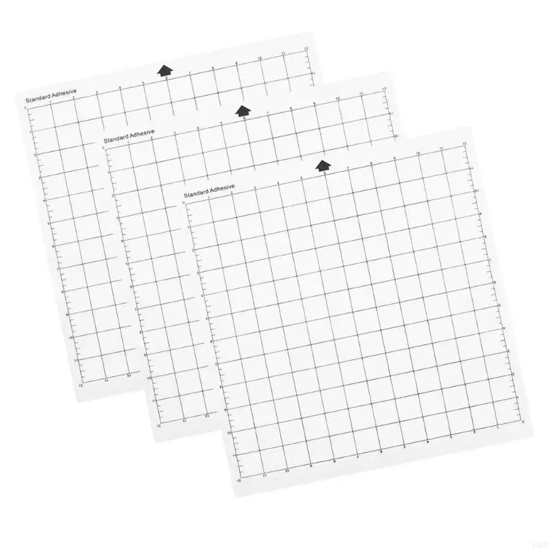 3 Sheets Silhouettes Cameo Cutting Mats PVC Cut Mats for Crafts Scrapbooking X3UC view 4