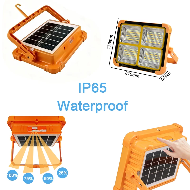 RUISENZHUO Solar Rechargeable Camping Lantern High Power Bank LED Tent Light Powerful Magnet Flashlight Repair Emergency Lamp