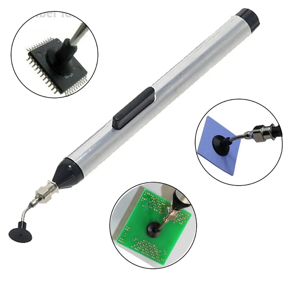 3 Suction Nozzles Anti-Static Vacuum Suction Pen IC Chip Picker for SMD Electronic Phone PCB Repair Hand Tools