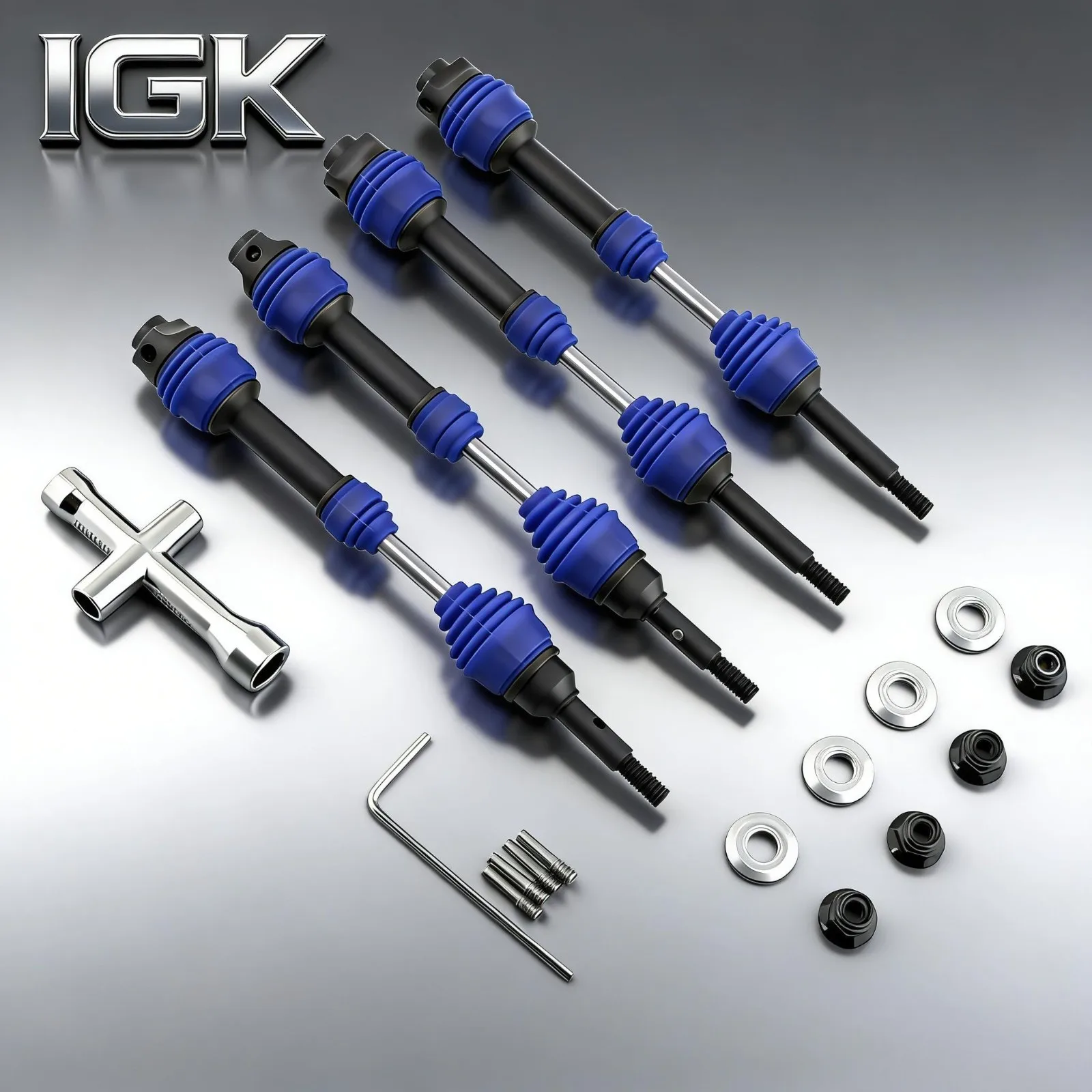 #6851R #6852R 4Pcs Steel Front & Rear CVD Drive Shaft Set For 1/10 Traxxas Hoss/Rustler/Slash/Stampede 4X4/2wd