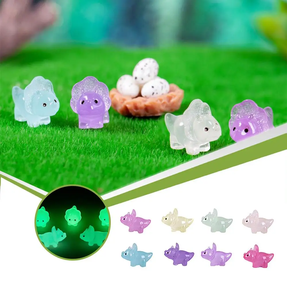 恐竜の飾り,手作りのマイクロ樹脂の置物,ミニチュア恐竜のデザイン,ランダムな色,1ユニット,d4y4