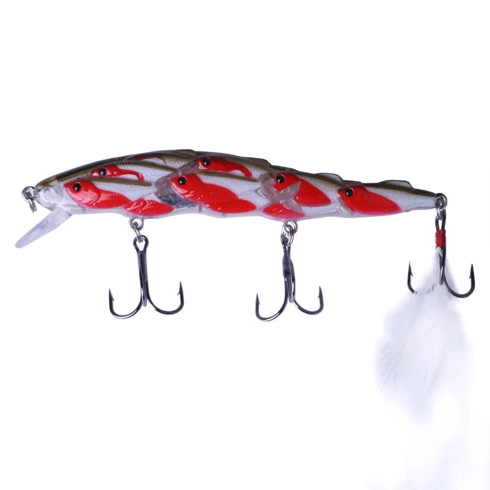 

5pcs 11.5Cm/15. Group Fish Lures 3D Eyes Lifelike Plastic Baits Bright Colors Ocean Lake River Fishing Accessories Fish Lures