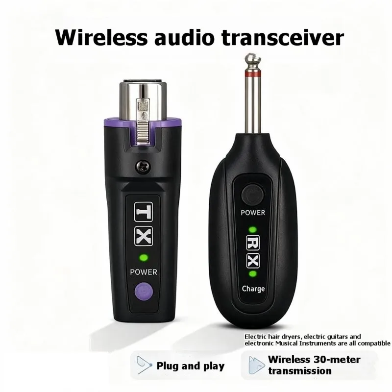 

【БОЛЬШАЯ РАСПРОДАЖА】Беспроводной комплект микрофонного передатчика и приемника GAW-MA18P для динамического микрофона, гитарного аудиомикшера, системы PA