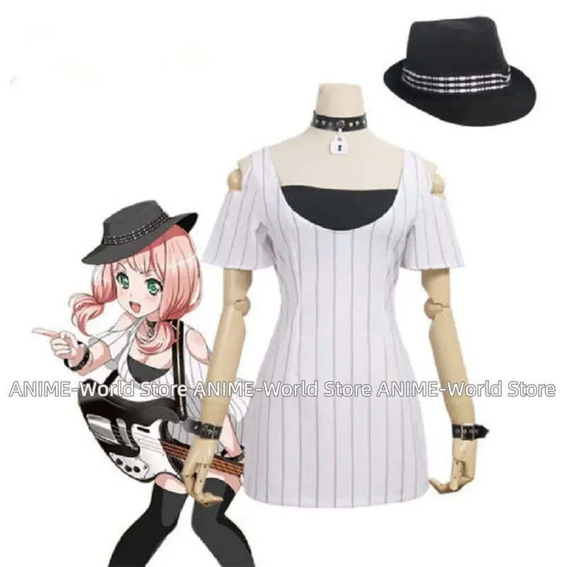 

Adult Women Cosplay Costume COS BanG Dream Afterglow Uehara Himari Dress Daily Costume