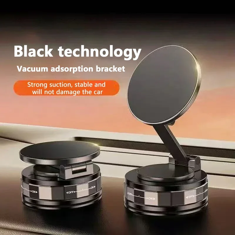 

Vacuum Suction Phone Holder Magnetic Car Navigation Bracket 360 Degree Rotation For Xiaomi Iphone Huawei Multyple Phone