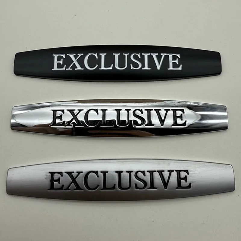 Logotipo de metal 3d exclusivo adesivo emblema lateral do pára-choque do carro para mercedes benz c180 c200 e200 w213 w214 w205 acessórios viano