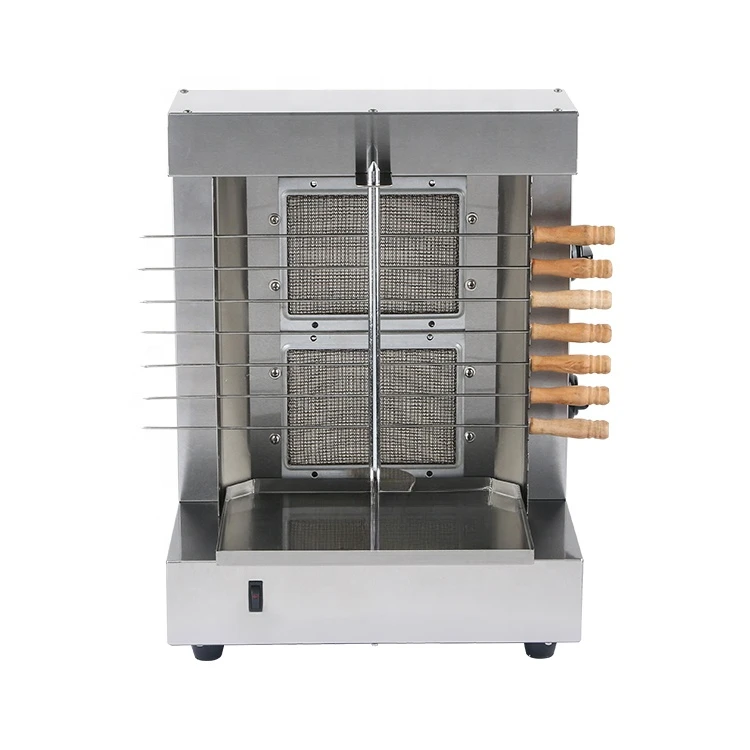 2800Pa Gas Type BBQ Grill Chicken Shawarma Mini Doner Machine Stainless Steel Shawarma Grill Machine