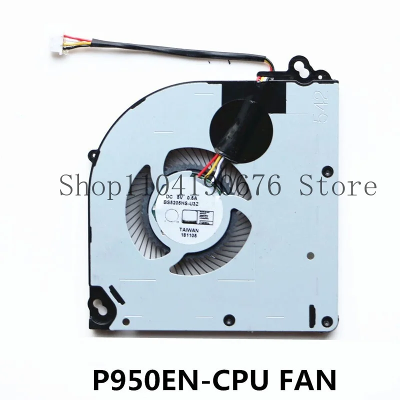 For CLEVO P950 P960 P970 Series BS5205HS-U3Z 4PIN P950EN P970RF Laptop CPU FAN