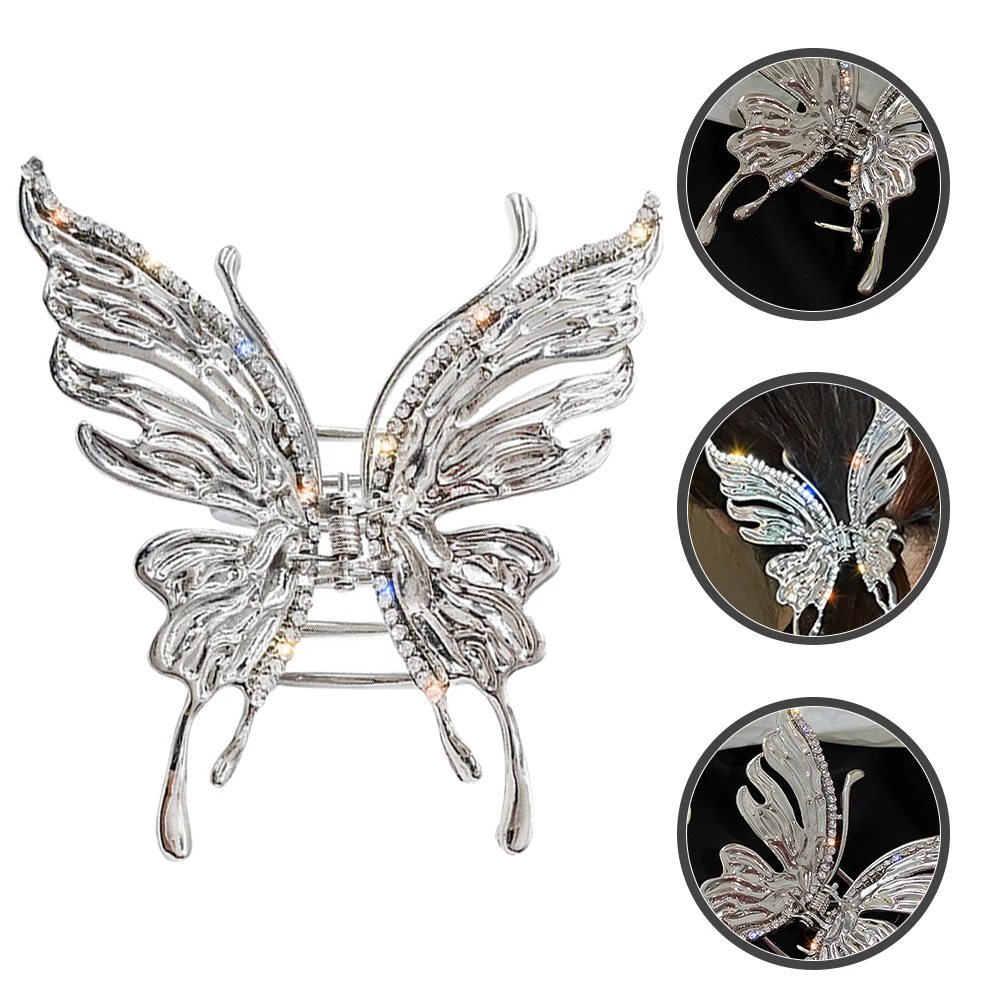 

Crystal Rhinestone Butterfly Hair Claw Clip Clip for Daily Use Special Events