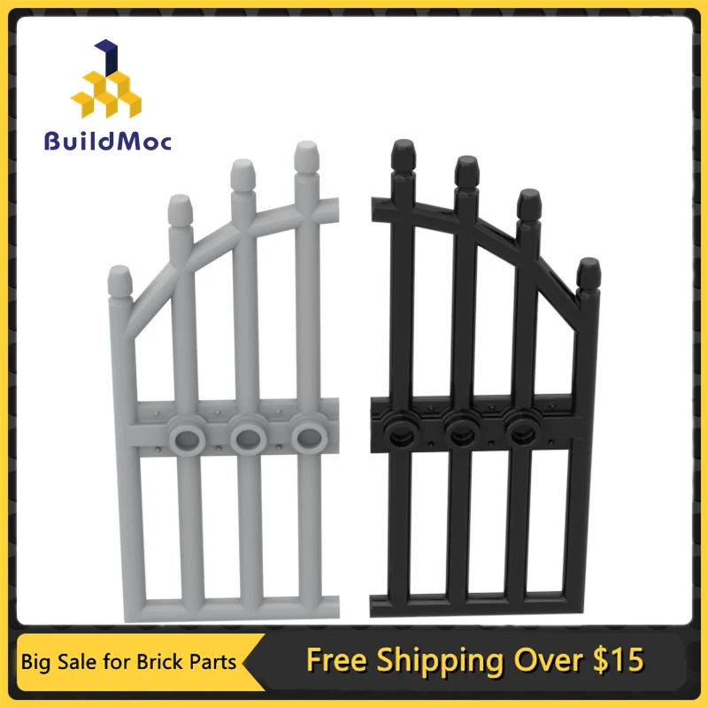 1Pc MOC Parts 42448 Gate 1x4x9 arcuato con barre mattoni compatibili fai da te Assmble Building Blocks particelle Kid Puzzle giocattolo regalo