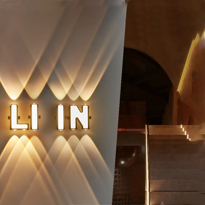 14CM Luminous LED Letter Night Light Sign 26 English Alphabet DIY Lamp for Company Wedding Diwali Romantic Wedding Festivals