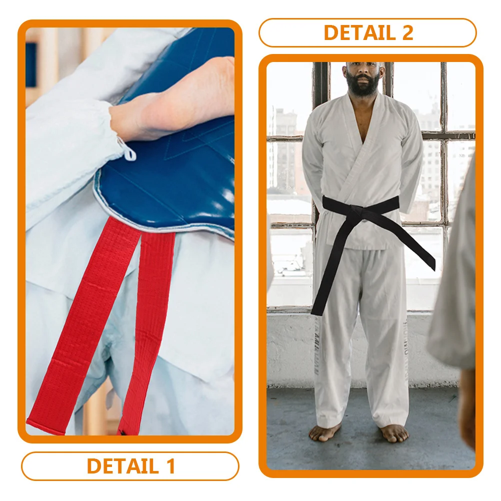

3Pcs Taekwondo Belts Martial Art Cotton Waistbands Easy to Wear Take Off Suitable for Karate Kickboxing Multiple Martial Arts