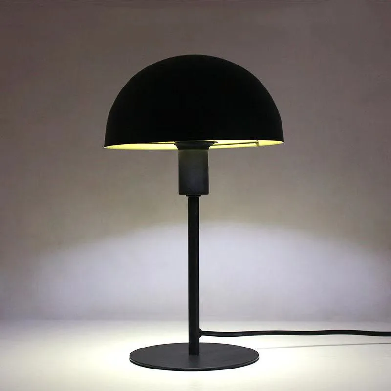 

Modern Metal Black Table Lamp Creative Led Mushroom Table Lamps for Bedroom Decor Living Room Dorm Student Reading Bedside Lamps