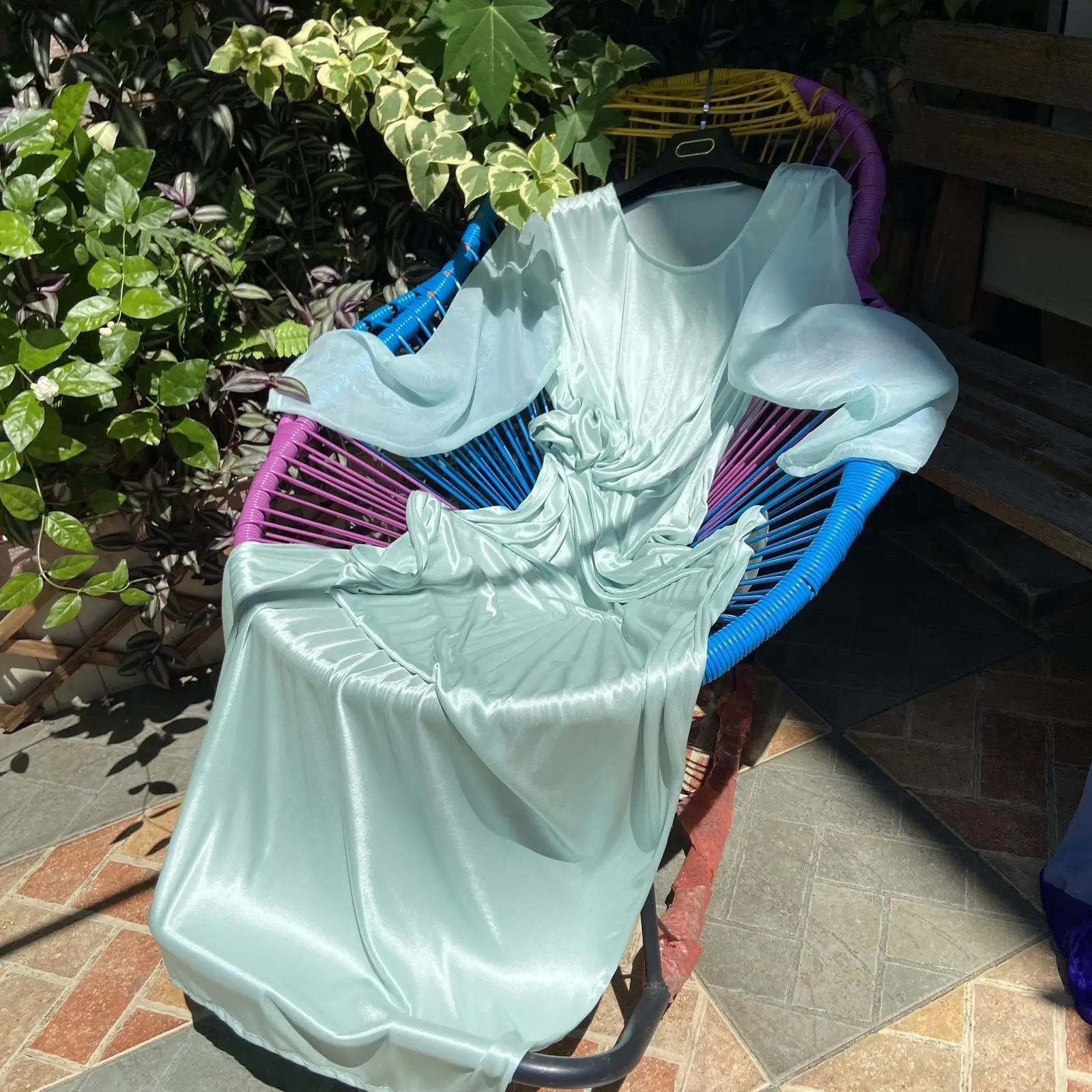 Robe en Satin brillant à manches longues pour femmes, Maxi, ample, grande taille, pyjama de couchage