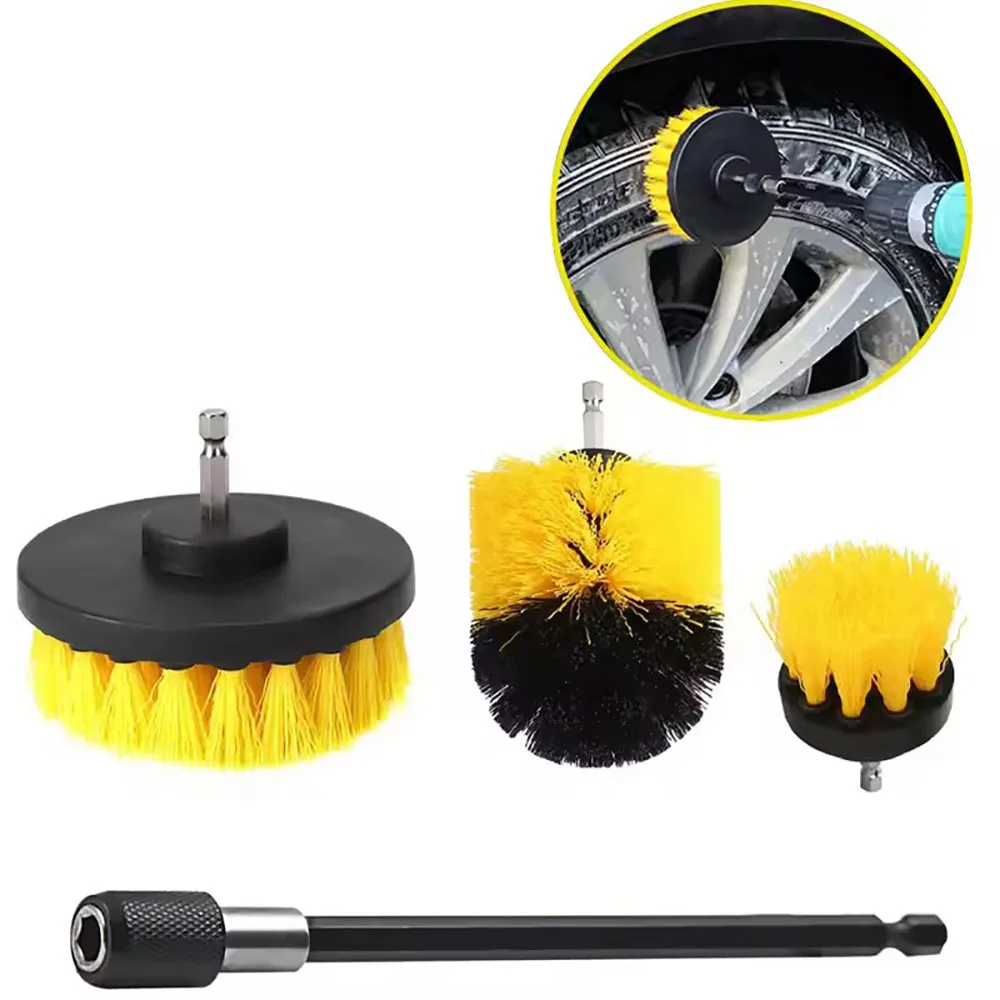 Drill Brush Accessories Set Electric Cleaner Brush with Drill Brush to Clean Showers Bathtubs Bathroom Tile Slurry Carpet