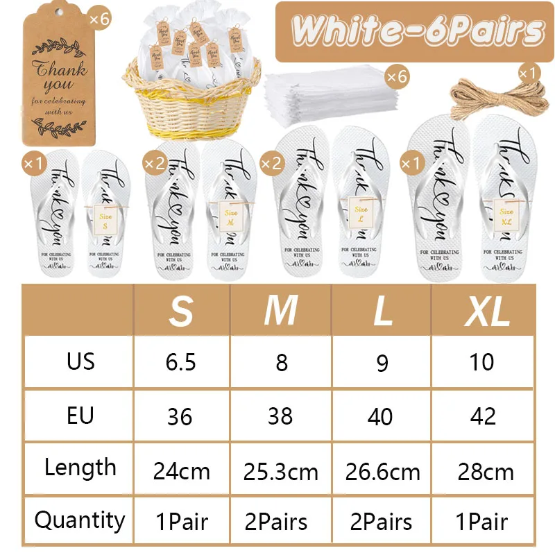 6-100 paar bruiloft slippers bulk voor bruiloftsgasten receptie bruiloft slippers feestartikelen dansen slippers sandalen schoenen