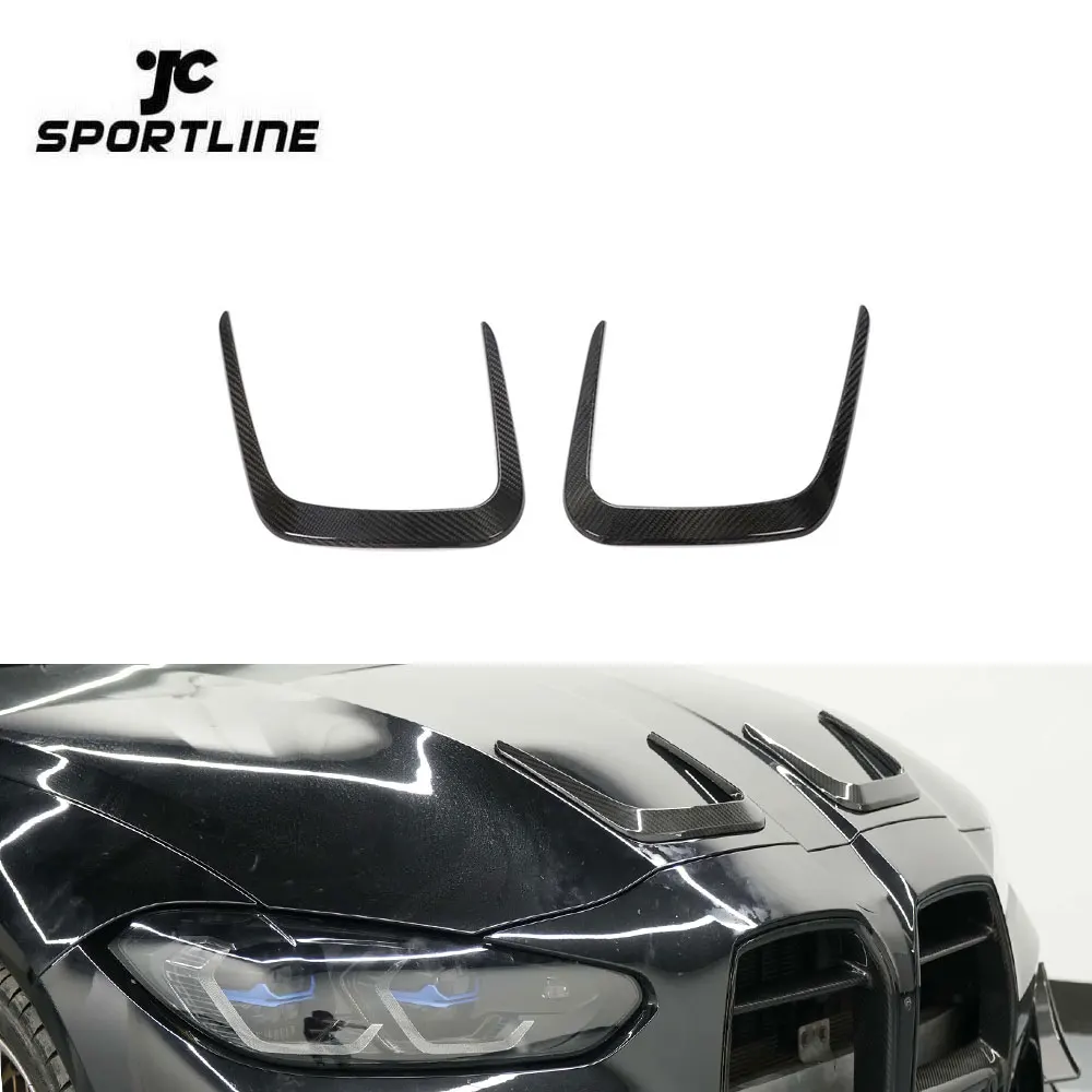 

Prepreg Dry Carbon Front Engine Hood Air Vent Cover Trim For BMW G80 M3 G82 G83 M4 2020+