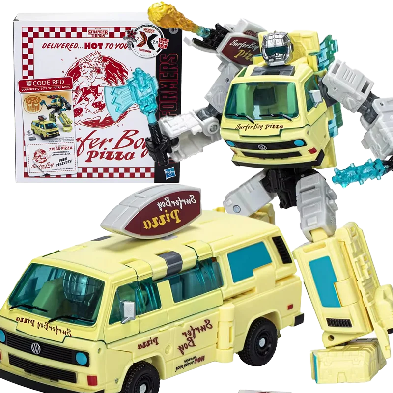 Hasbro Transformers Collaborative Stranger Things x Transformers Beeldje Code Rode Pizzawagen Actiefiguur Speelgoed ﻿ F7139