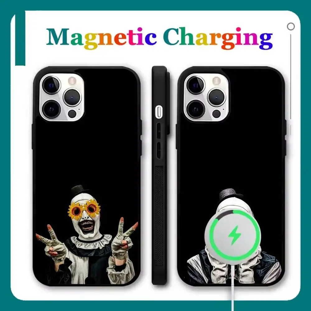 

T-TerrifierS Movie Phone Case For iPhone 17,16,15,14,13,12,11,Pro,Max,Plus,Mini,Air,SE New Magsafe Magnetic Wireless Charging