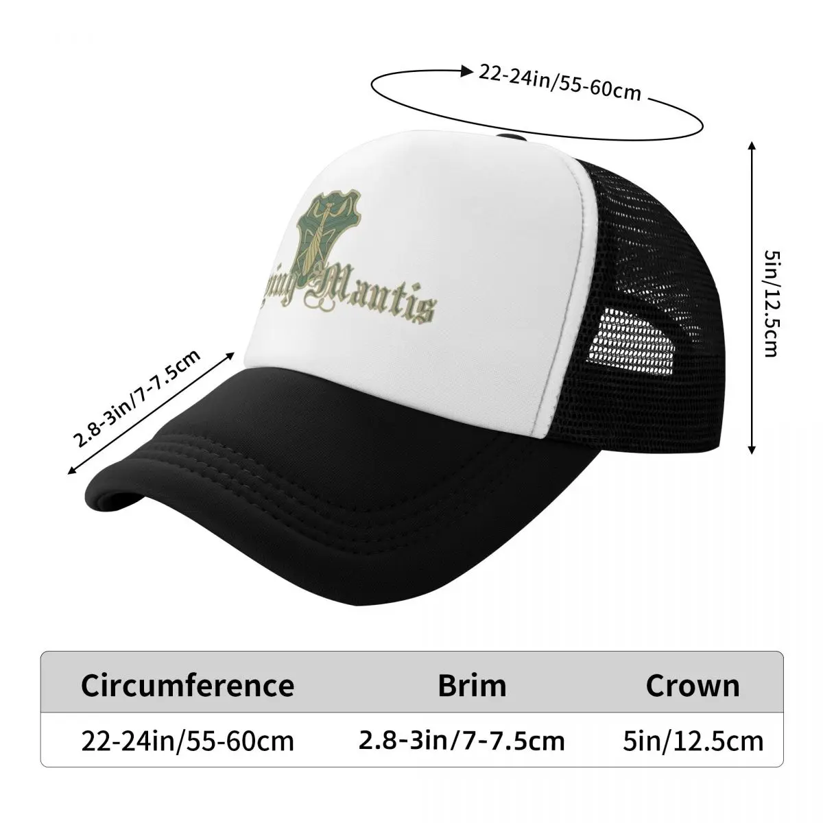 Praying Mantis Baseball Cap lustiger Hut Icon Custom Cap Damen Caps Herren