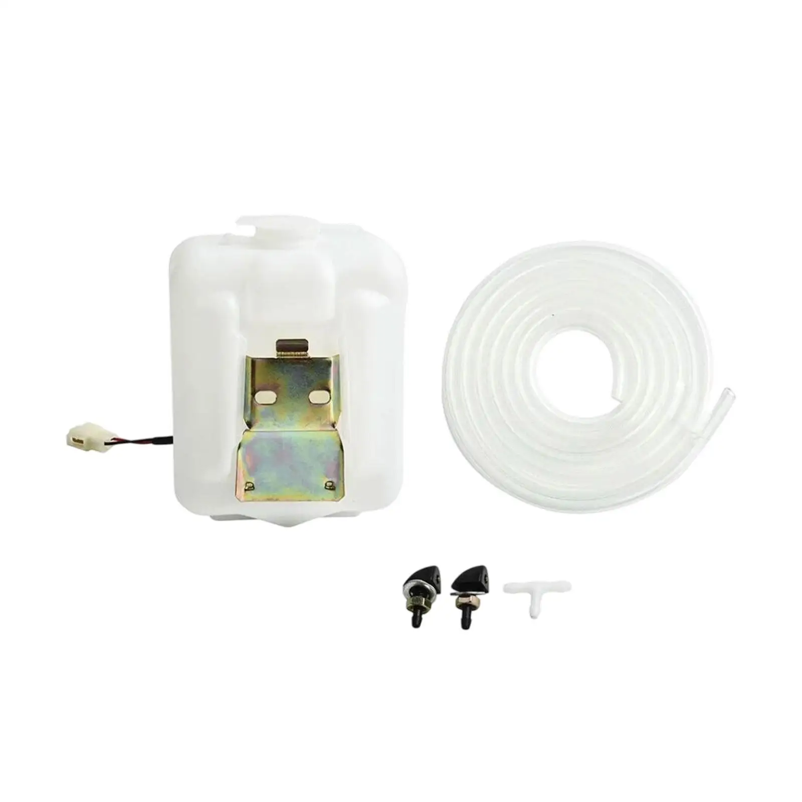 

Windshield Washer Reservoir 12V with Jet Button Switch Replace Universal Car Windshield Washer Pump System for UTV SUV Boat