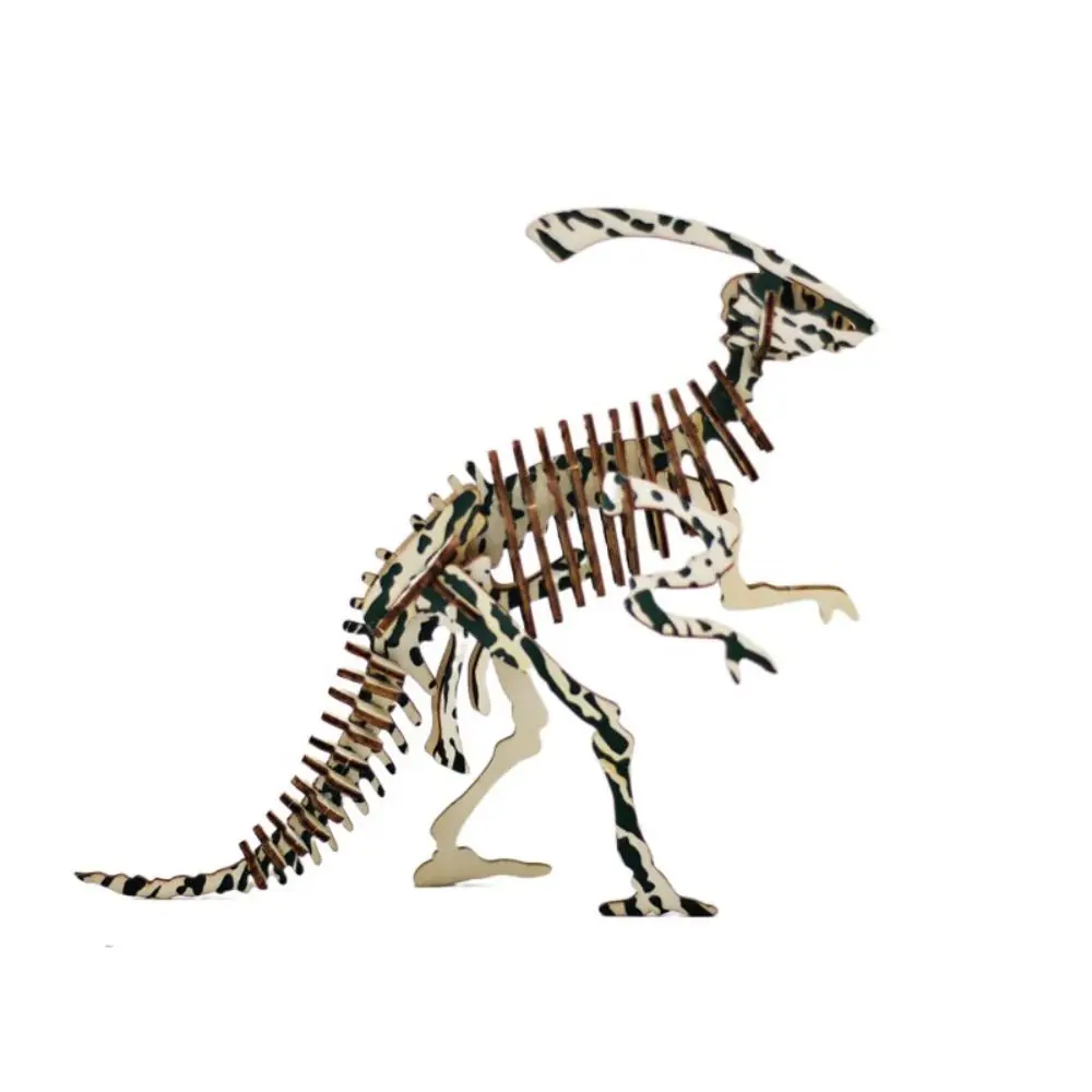 

Деревянный 3D-пазл «Динозавры»: Трицератопс, Спинозавр, Диплодокус, Паразауролофус, Тираннозавр. Сборная модель-головоломка.