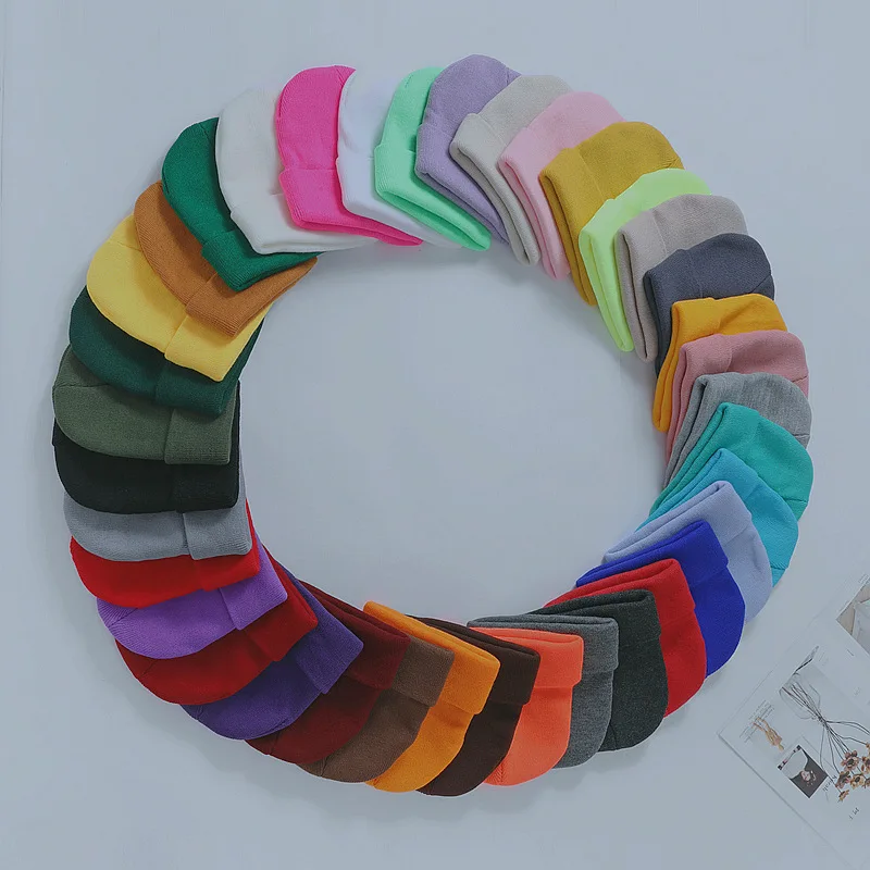 Solid Color Beanie Hats for Men,Women Boyfriend Gifts, Fall Winter Spring Outdoor Street Dance Hip Hop Soft Stretch Skull Cap