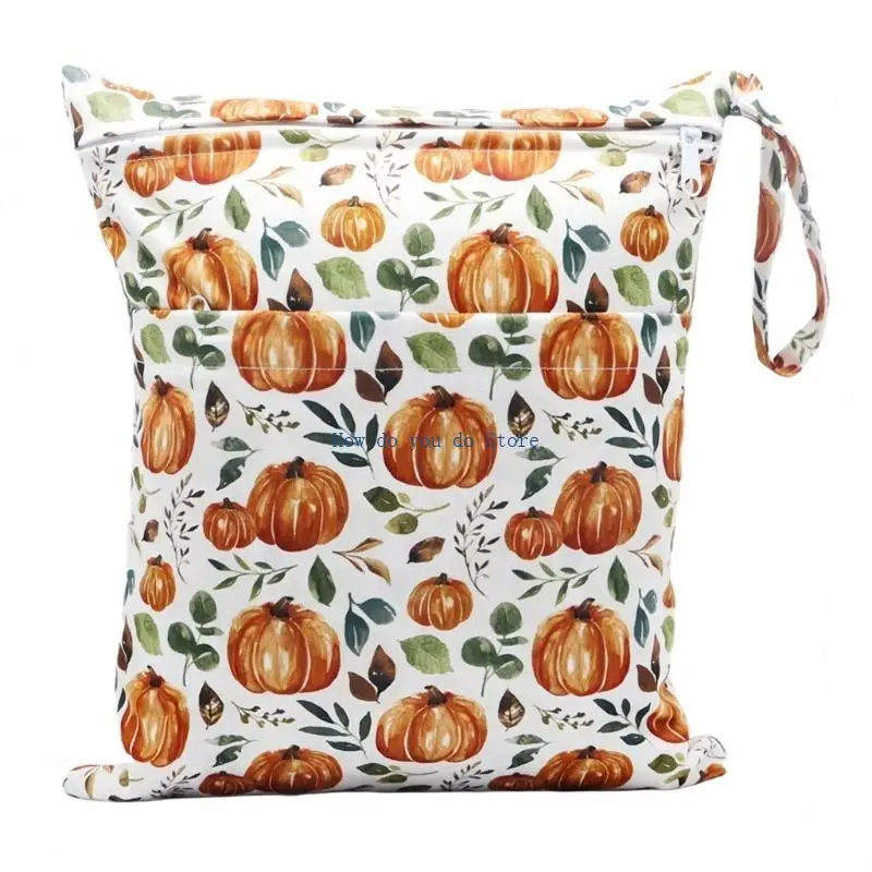 حقيبة حفاضات أطفال متعددة الوظائف 19QF، مساحة تخزين واسعة، حقيبة سفر للآباء