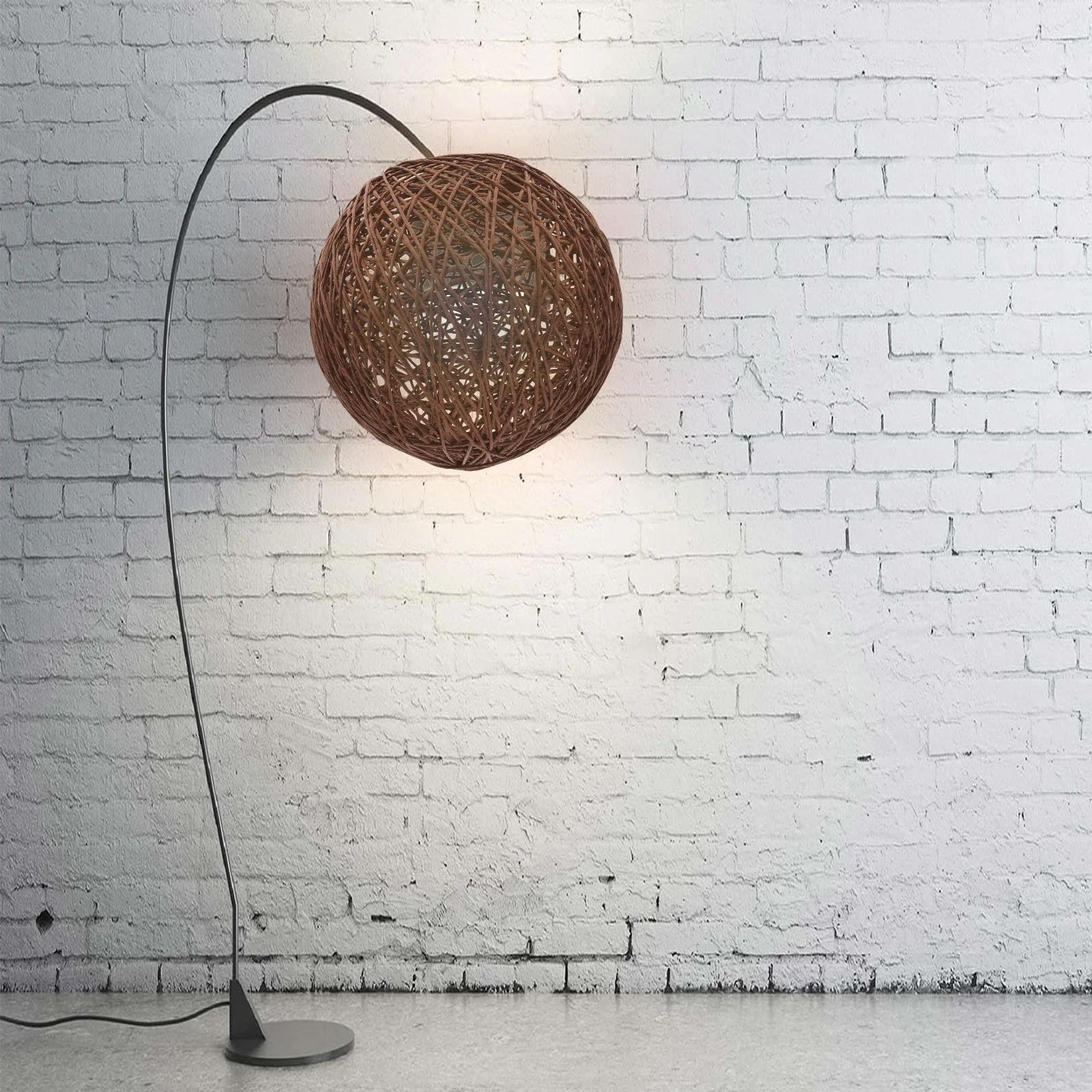 

Rattan Ball Lamp Shade Paper Material Easy Install Soft Light Office Hanging Pendant Light Cover Indoor Lampshade