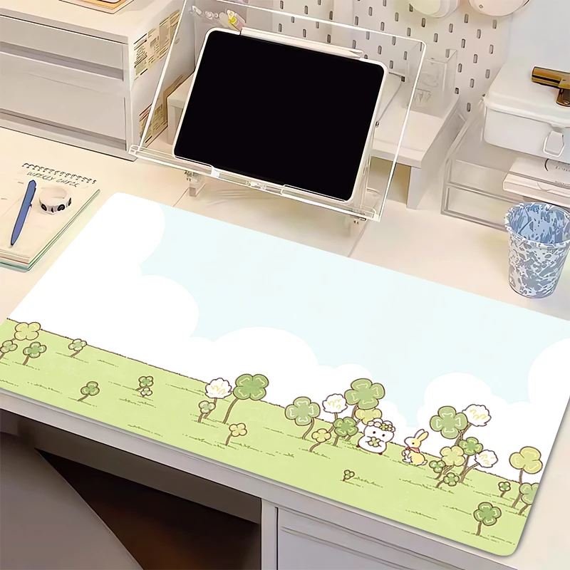 Alfombrilla de Ratón para Computadora, Nueva Alfombrilla de Ratón con Diseño de Conejito, Alfombrilla de Teclado HD, Alfombrilla de Ratón de Anime, Alfombrilla de Escritorio Suave para Juegos, Alfombrilla de Oficina para PC