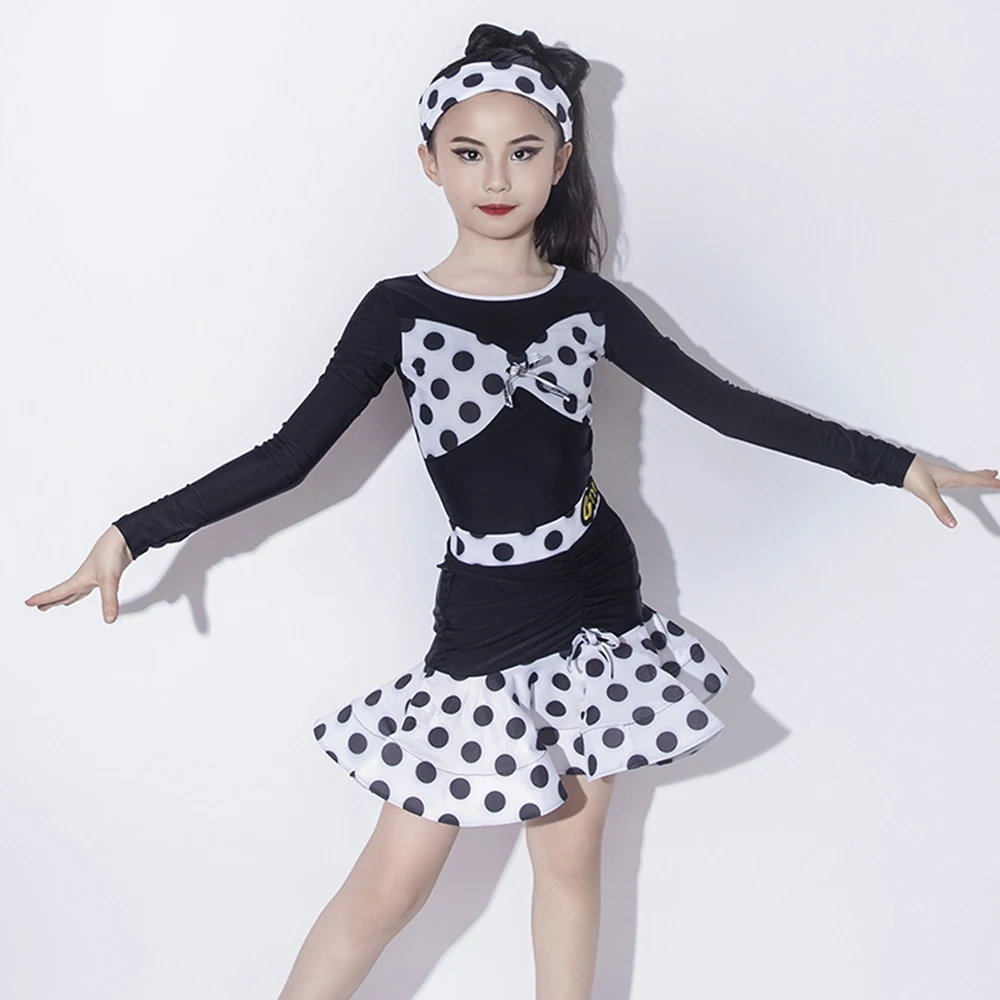 

Children'S National Standard Latin Dance Competition Dresses Girls Ballroom Dance Costume Stage Performance Clothes SL12834