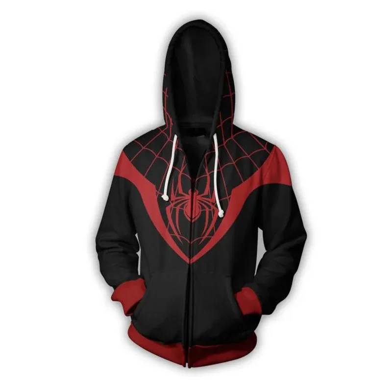 Anime Superhero  Hooded Coat Cosplay Costume Men Women 3D Digital Printing Zipper Cardigan Jackets Tops