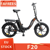 FAFREES F20 Electric Bike 250W Motor 20 Inch Folding Frame Ebike 7-Speed Gears With Removable 36V 15AH Lithium Battery City Bike