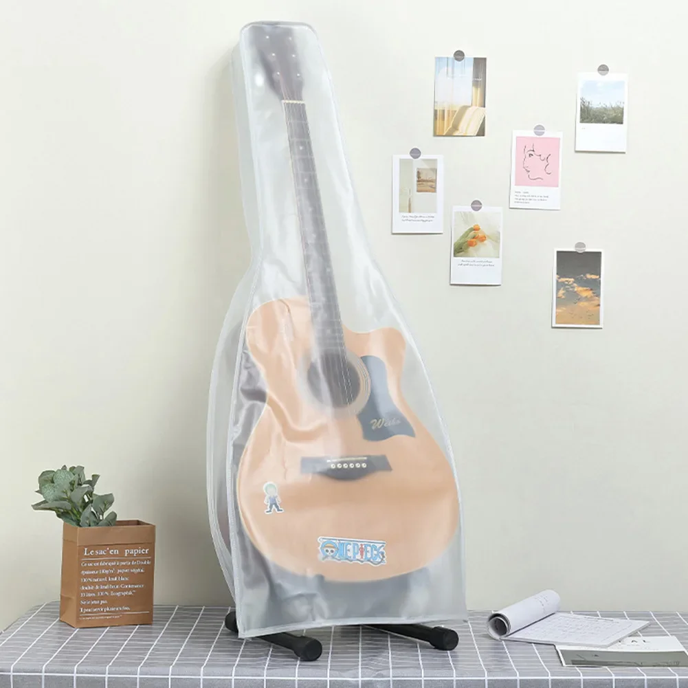 Waterproof and Moisture Proof Guitar Protective Cover Dust Proof Bag for Acoustic Electric Guitars PVC Material