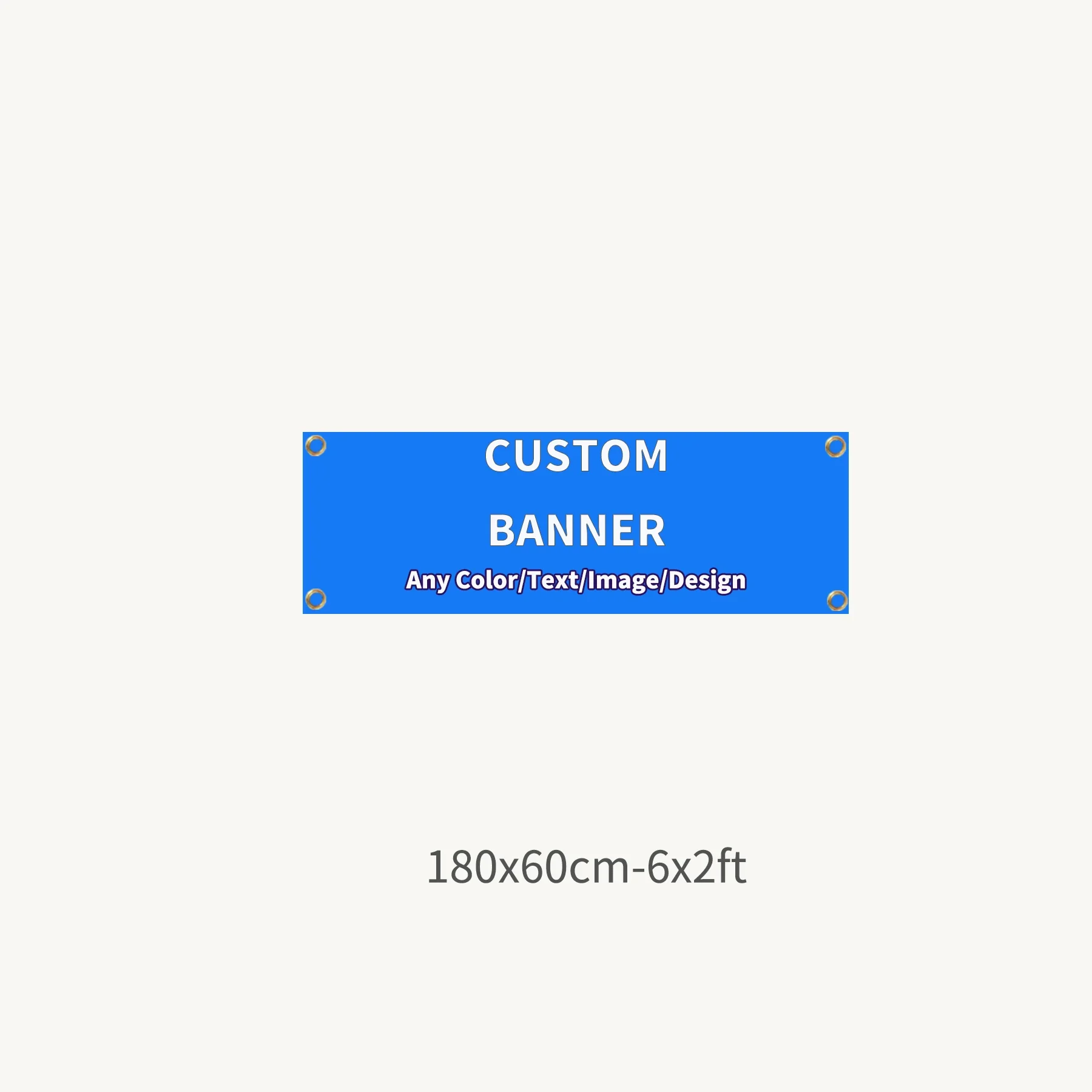 1 Stück Maßgefertigtes Polyester-Banner für Innen- und Außenbereich - Banner mit 4 Ösen, Viele Größen, Perfekt für Heimdekoration