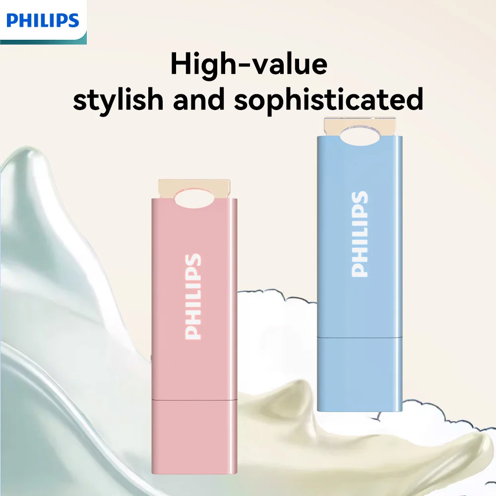 PHILIPS USB2.0 Multi-Color USB Flash Drive High Speed Transmission 8G 16G 32G 64G Portable Office/Student/Car General Purpose
